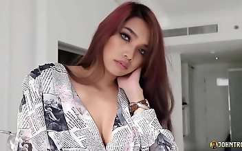 np bbw Enchanted Night-Brunette Cosplayer Sizzles with Two Studs in