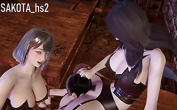 双性 Megu Fujiura Thrills with Dual Cock Action