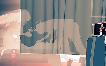 美女 Horny Japanese Temptress Kneeling to Adore His Manhood